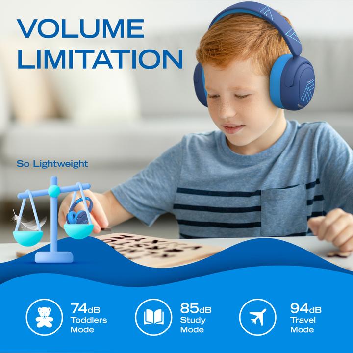 Actual product image PowerLocus Lion Bluetooth-Kinderkopfhörer mit ANC und Mic