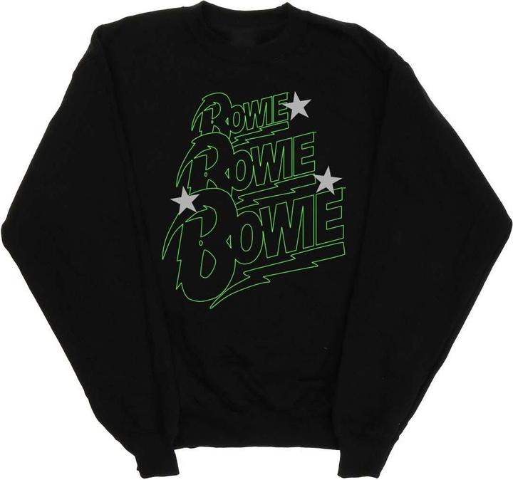 Produktbild David Bowie Multiple Neon Logo Sweatshirt (4XL)