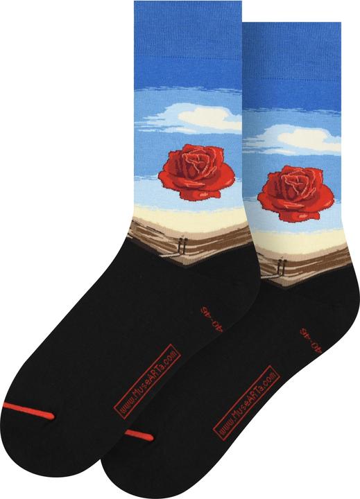 MuseARTa Socken Salvador Dalí - Meditative Rose (Einzelpack, 40 - 46)