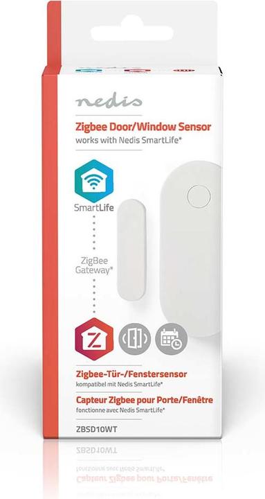 Actual product image Nedis SmartLife - Zigbee Smart Door/Window Sensor - Zigbee Gateway - Battery Operated - Integ