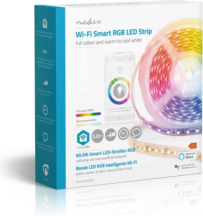 Produktbild Nedis Smartlife Full Color (Warmweiss, Rot, Kaltweiss, Grün, 500 cm, Indoor)