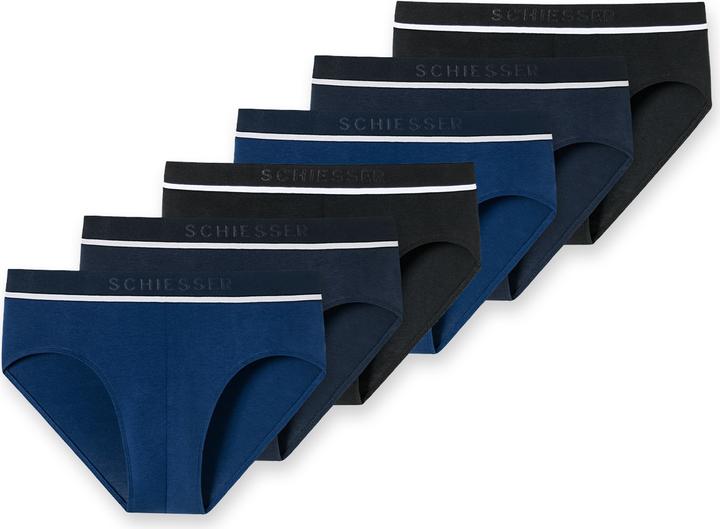 Schiesser 6er Pack 95/5 Organic Cotton Rio Slip / Unterhose