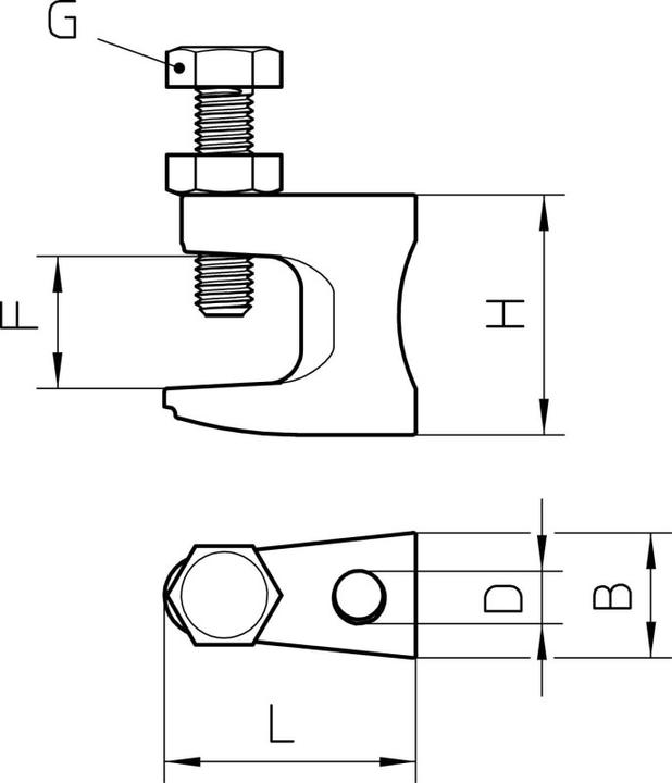 Image du produit OBO Bettermann OBO FL3-G M12 TG Borne à bride avec filetage intérieur M12 0-23mm