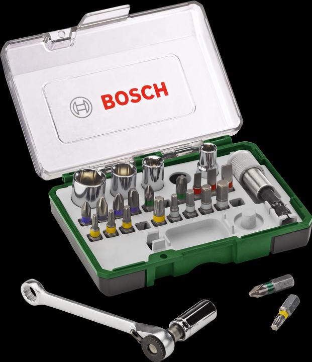 Bosch Professional Zubehör Socket spanner set (27-piece)
