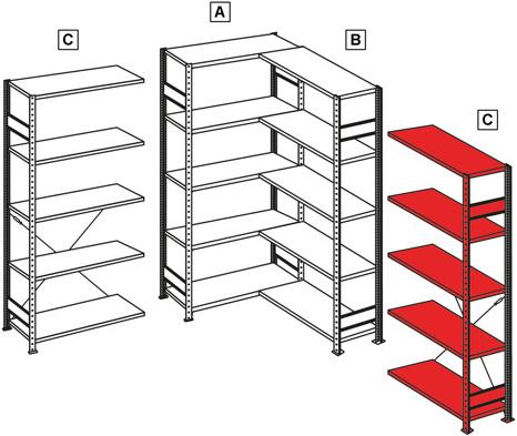 Image du produit Schulte Lagertechnik Système de rayonnage d'angle MULTIplus151