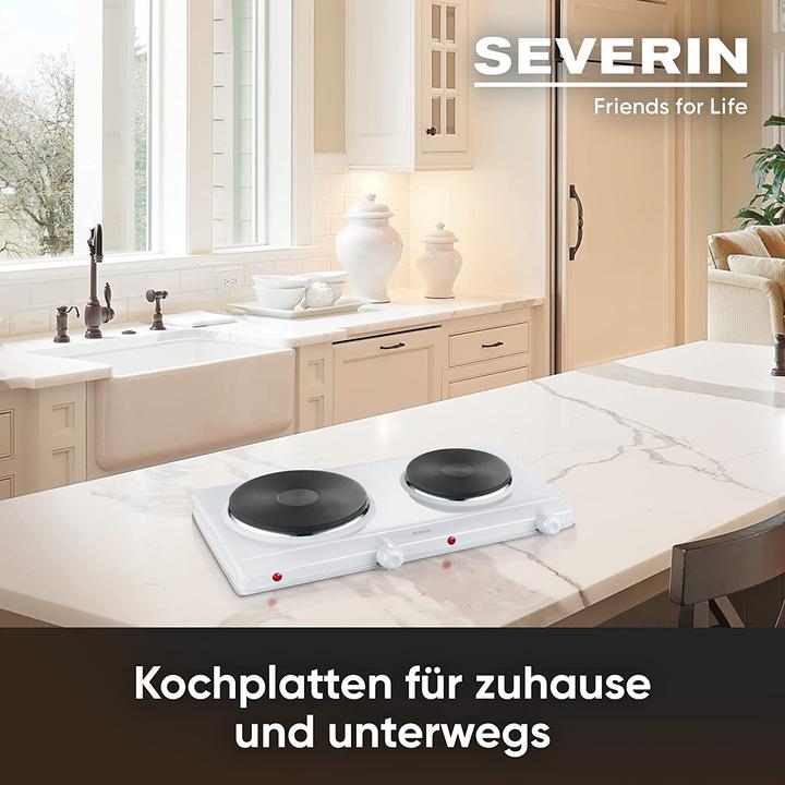 Image du produit Severin Plaque de cuisson double Single blanche