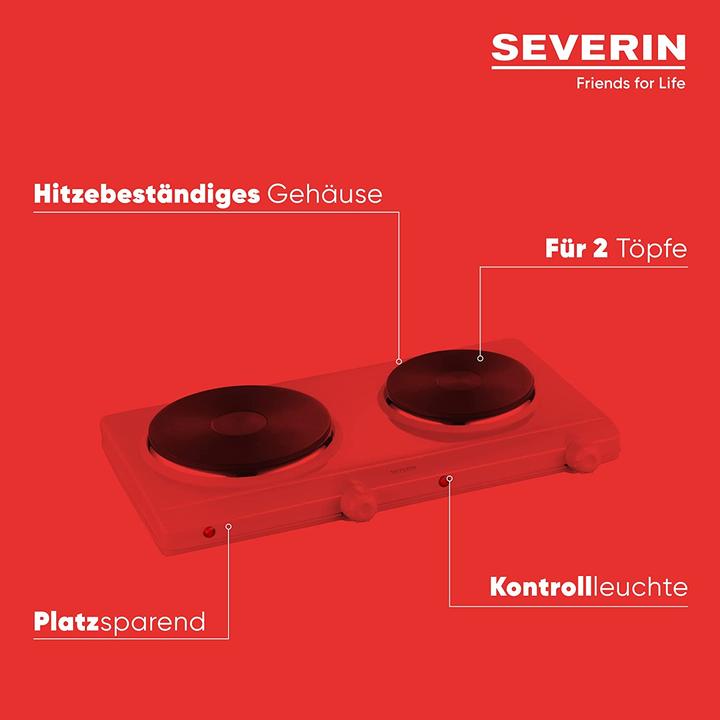 Image du produit Severin Plaque de cuisson double Single blanche