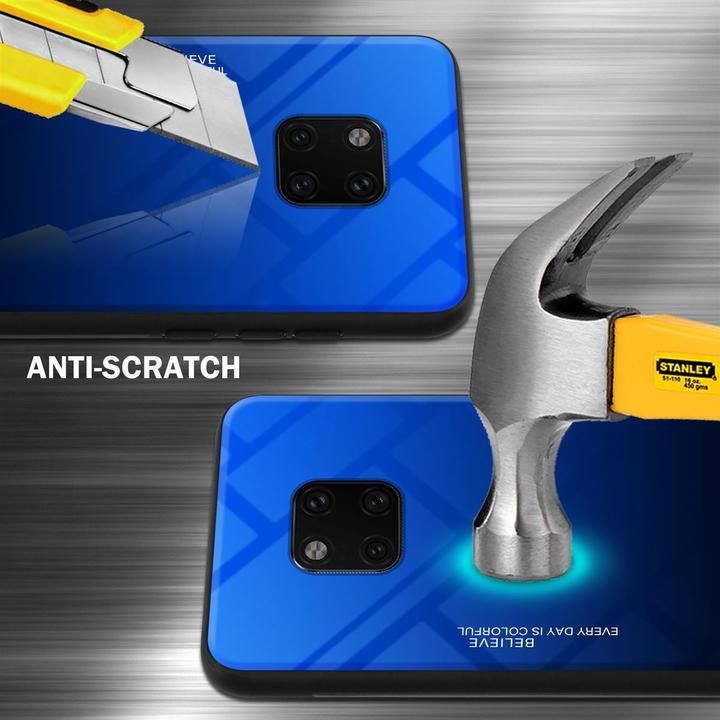 Image du produit Cadorabo Couverture en verre TPU 2 couleurs (Mate 20 Pro)