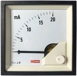 Image du produit Rs Pro Ampèremètre 20 (Input)mA DC Bobine rotative, 68mm x 68mm P. 54 (<4 A)mm, 0  20 (Input)mA / 1
