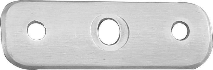 Produktbild Schösswender Handlaufträger-Platte 65 x 20 mm, flach, Edelstahl V2A (Edelstahl)