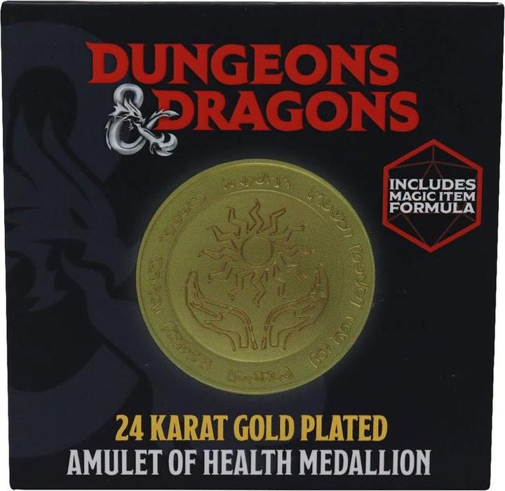 Actual product image Fanattik DUNGEONS & DRAGONS - Médaille en métal plaqué or collector