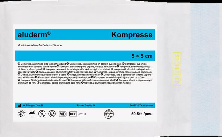Actual product image Söhngen aluderm compresses 5x5 cm, sterile, pack of 50