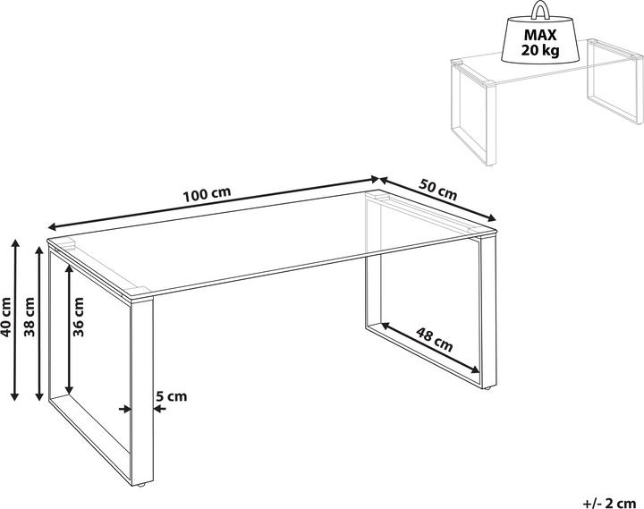 Produktbild Beliani Tilon (100 x 40 cm)