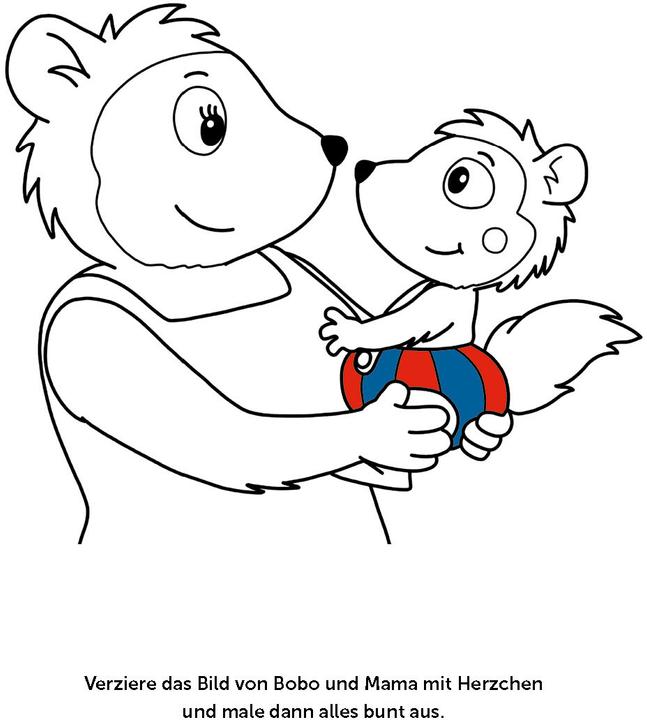 Produktbild Bobo Siebenschläfer Malbuch mit Schablone. Zeichnen und Malen für Kinder ab 4 Jahren