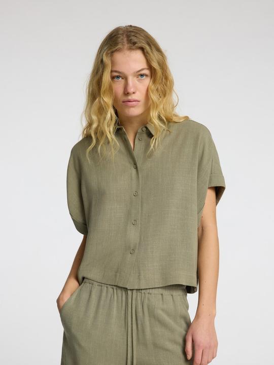 Produktbild Selected Femme Slfviva Ss Cropped Shirt Noos (40)