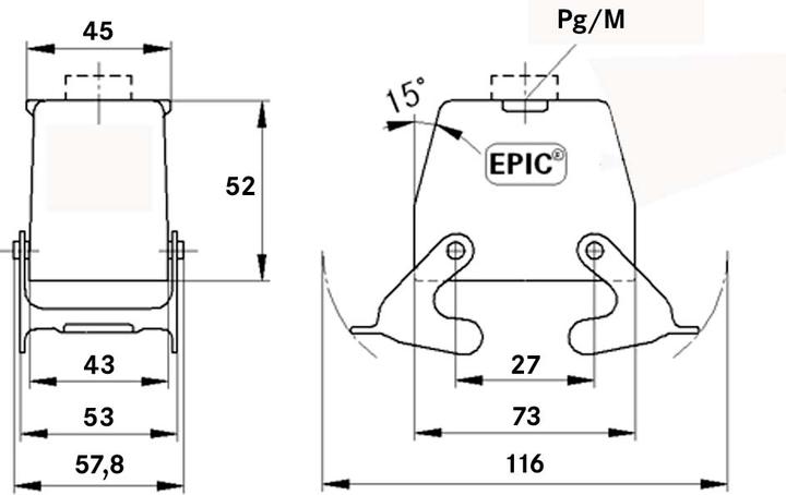Actual product image Lapp Grommet housing M25 EPIC® H-B 10