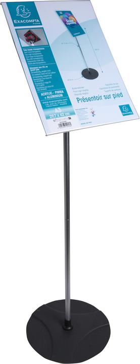 Image du produit Exacompta Présentoir sur pied aluminium vertical A3 - Cristal (A3)