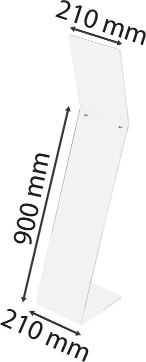 Image du produit Exacompta Présentoir sur pied tout PMMA vertical A4 - Cristal (A4)