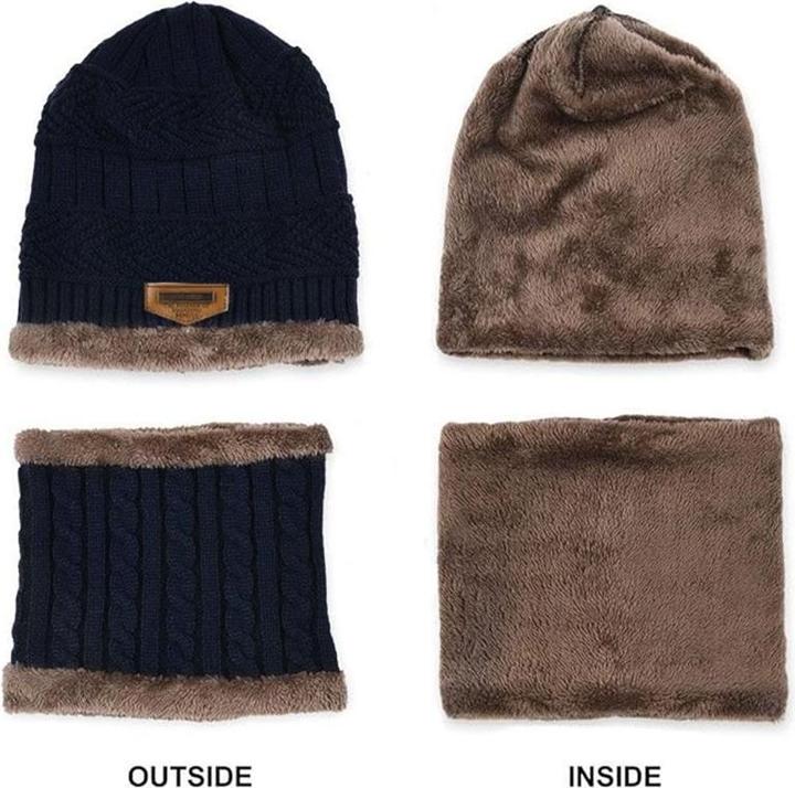 Produktbild Out of the blue Warme Kinder Mütze Beanie mit Schal