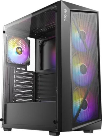 Productafbeelding Antec Boitier Moyen Tour Atx Ax67 RGB Avec Panneau Vitré (Noir) (ITX, mATX, ATX)