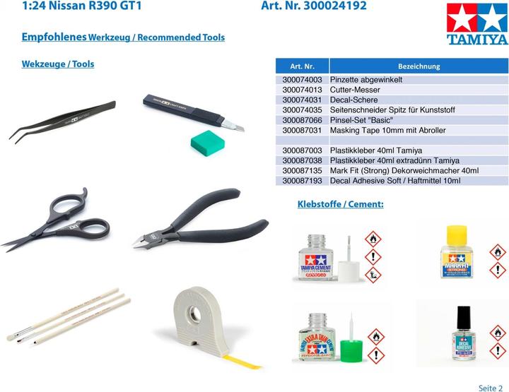 Actual product image Tamiya Nissan R 390 GT1