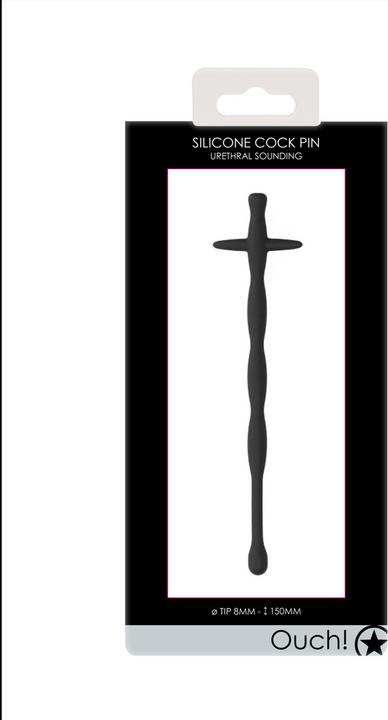 Actual product image Ouch! Urethral Sounding - Silicone Cock Pin