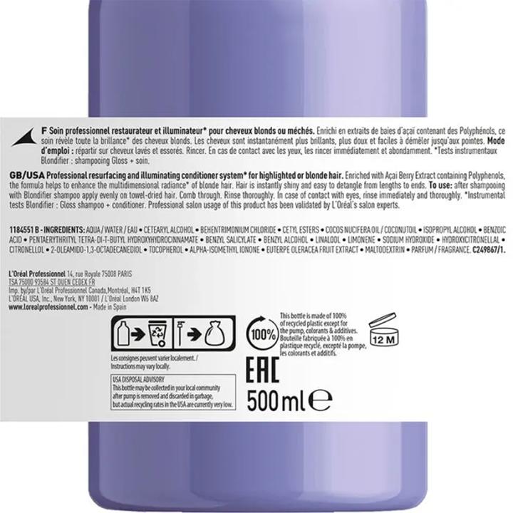Immagine prodotto L'Oréal Professionnel Shampoo freddo Blondifier (500 ml, Shampoo liquido)