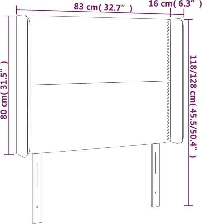 Image du produit VidaXL Maralda (83 x 16 x 128 cm)