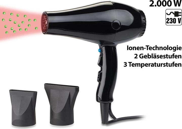 Produktbild Sichler Ionen-Haartrockner mit 2 Gebläse- und 3 Temperaturstufen