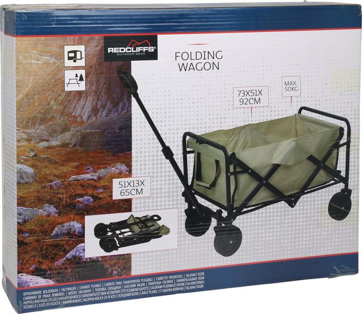 Produktbild Mojawo Faltbarer Bollerwagen Transportwagen Handwagen Gartenwagen Stahlrahmen