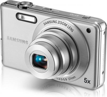 Produktbild Samsung ST70, 14MPixel, 5x WW-Zoom, HD-Movies, Silber (1/2,3'')