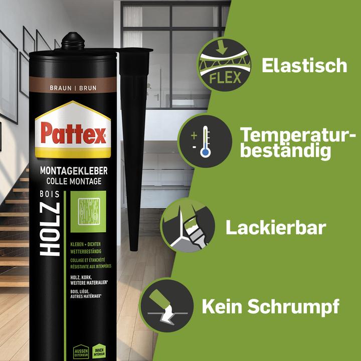 Produktbild Pattex Montagekleber Holz (420 g)