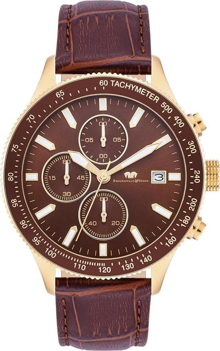 Immagine prodotto Cronografo da uomo Carthago II in vera pelle marrone - 31950 (Cronografo, 43 mm)