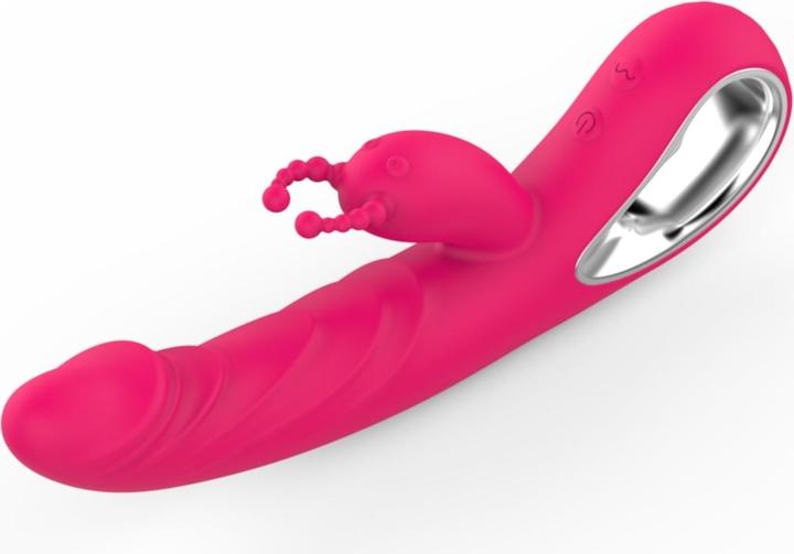Actual product image Erolab Cheeky Bunny G-spot and Clitoral Massager Rose Pink (ZYCP01r)