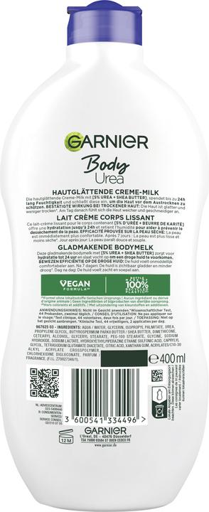 Image du produit Garnier Lait à l'urée pour le corps (Lotion pour le corps, 400 ml)