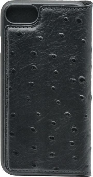 Image du produit Tellur Book case Ostrich Genuine Leather pour iPhone 7 noir (Apple iPhone 7)