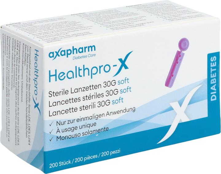 Axapharm Healthpro-X Lanzetten 30G steril soft 200 Stk (Lanzette)
