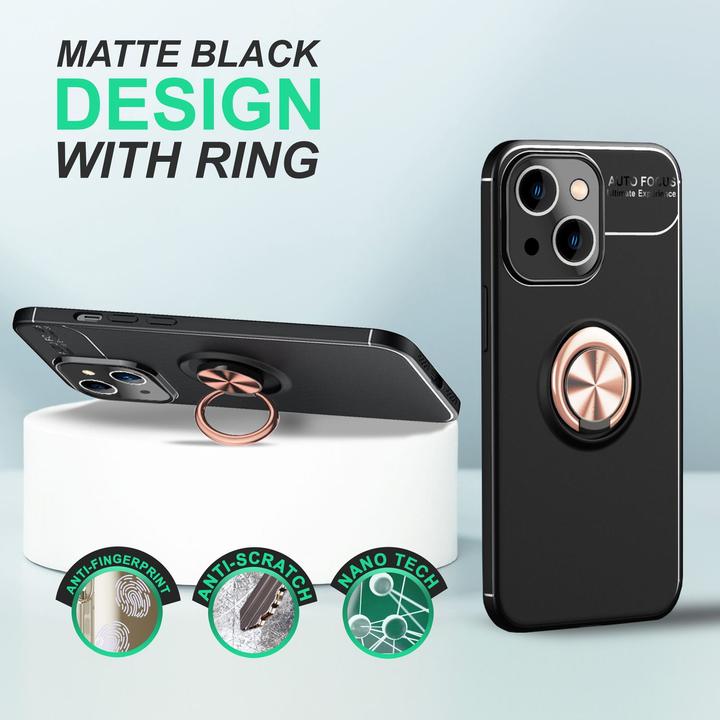 Actual product image Nalia Matte Ring Silicone Sleeve (Apple iPhone 14 Plus)