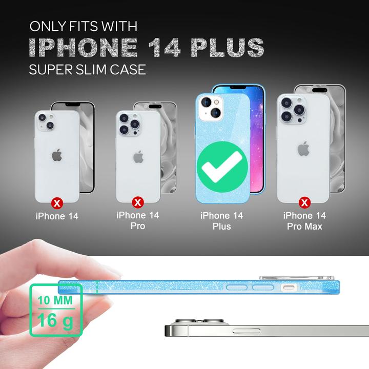 Actual product image Nalia Glitter cover (Apple iPhone 14 Plus)