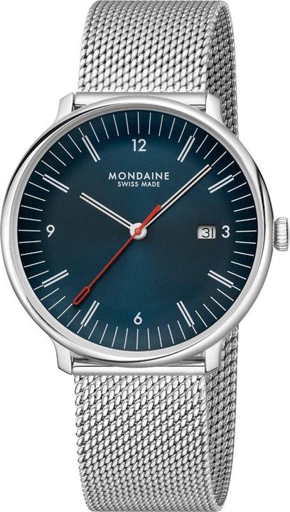 Mondaine MLE.41240.LQV.SET Herrenuhr Doppio 41mm 5ATM (Analoguhr, Swiss Made, 41 mm)