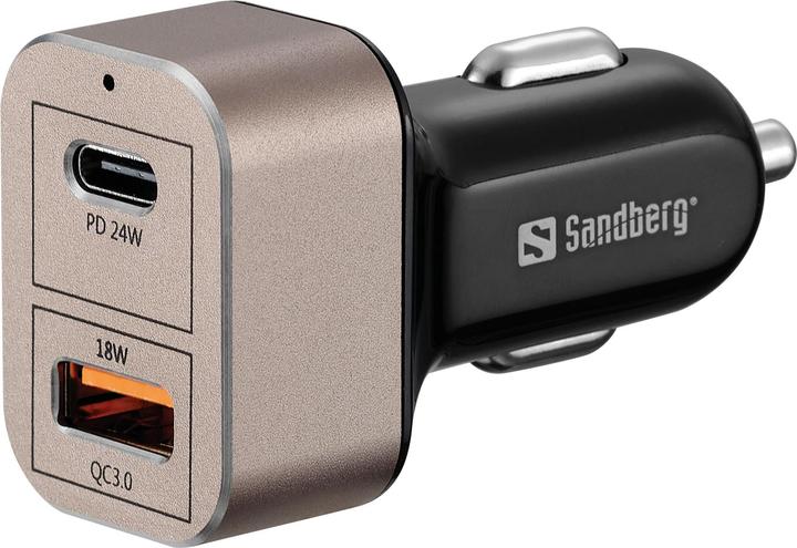 Produktbild Sandberg Car Charger 1xQC3.0+1xUSBC 20W