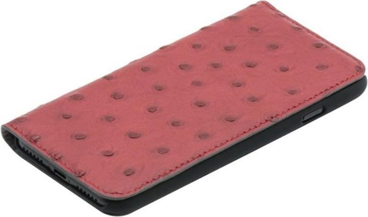 Productafbeelding Tellur Boekhoesje Struisvogel Echt Leer voor iPhone 7 rood (Apple iPhone 7)