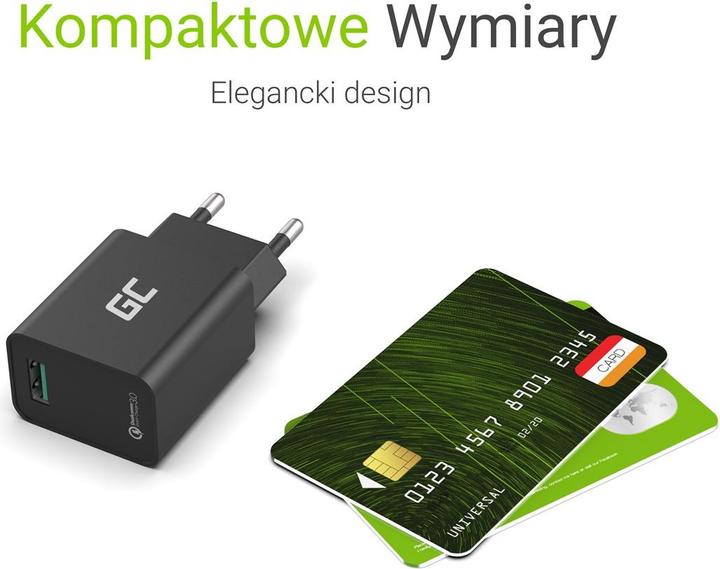 Image du produit GreenCell Chargeur USB - Quickcharge 3.0 - 18W (18 W)