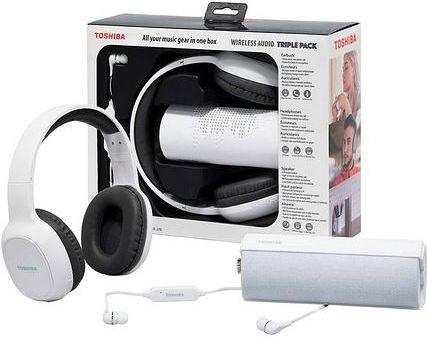 Toshiba Audio Triple Pack HSP-3P19 white (12 h, Wireless)