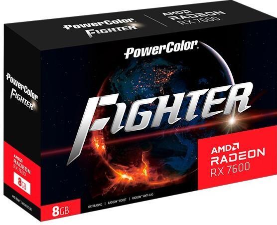 Actual product image Powercolor Fighter Radeon RX 7600 (8 GB)