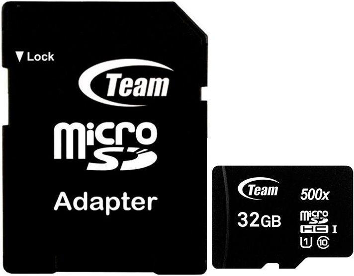 Image du produit Teamgroup microSDHC (32 Go, microSD, U1, UHS-I)