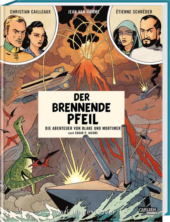 Actual product image Blake und Mortimer Spezial 2: Der brennende Pfeil (German, Christian Cailleaux, Etienne Schreder, Jean Van Hamme, Harald Sachse, 2024)