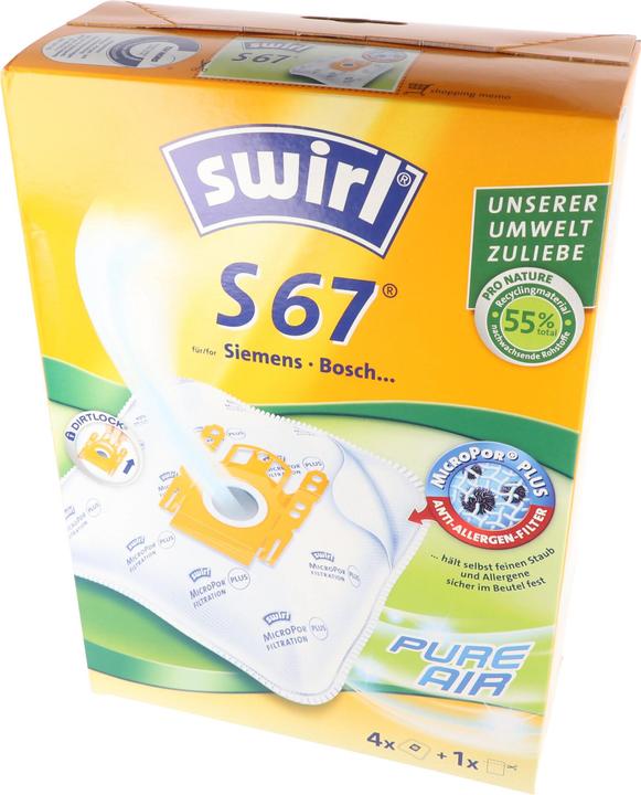 Actual product image Swirl Staubsaugerbeutel S67 MicroPor Plus für Siemens und Bosch Staubsauger