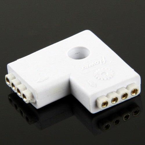 Image du produit Hermex 4 Pin Female Connector L- Connecteur Adaptateur Connecteur pour LED Strip Rouleau lumineux