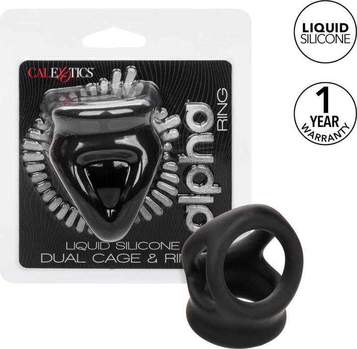 Produktbild CalExotics Alpha™ Liquid Silicone Dual Cage & Ring (3.75 cm)